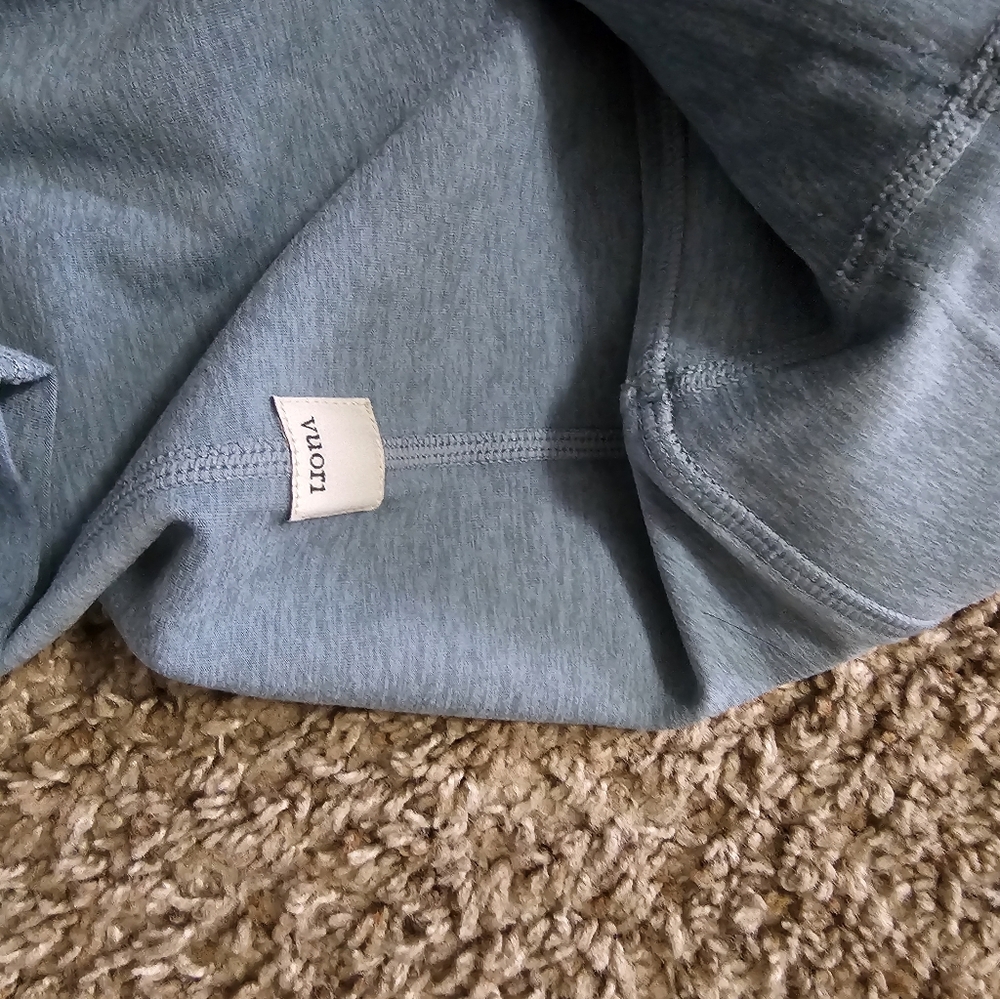 Vuori Light Blue High-Waist Leggings with Drawstring Waistband - Picture 6 of 6